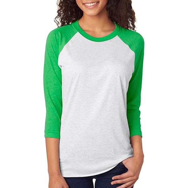 Next Level Unisex Tri-Blend Three-Quarter Sleeve Baseball Raglan